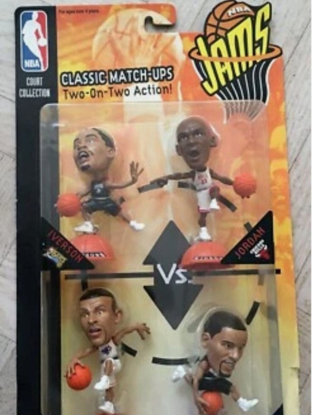 NBA JAMS COURT COLLECTION SET OF FOUR FIGURINES 1999 WAS A LIMITED EDITION 25 YE